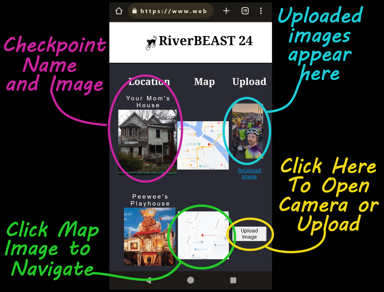 Example checkpoint interface